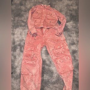 Full cargo denim set